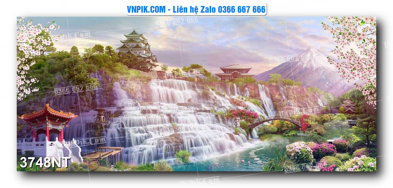 Tranh Trang Trí Phong Cảnh Nghệ Thuật Mã Số 3748NT