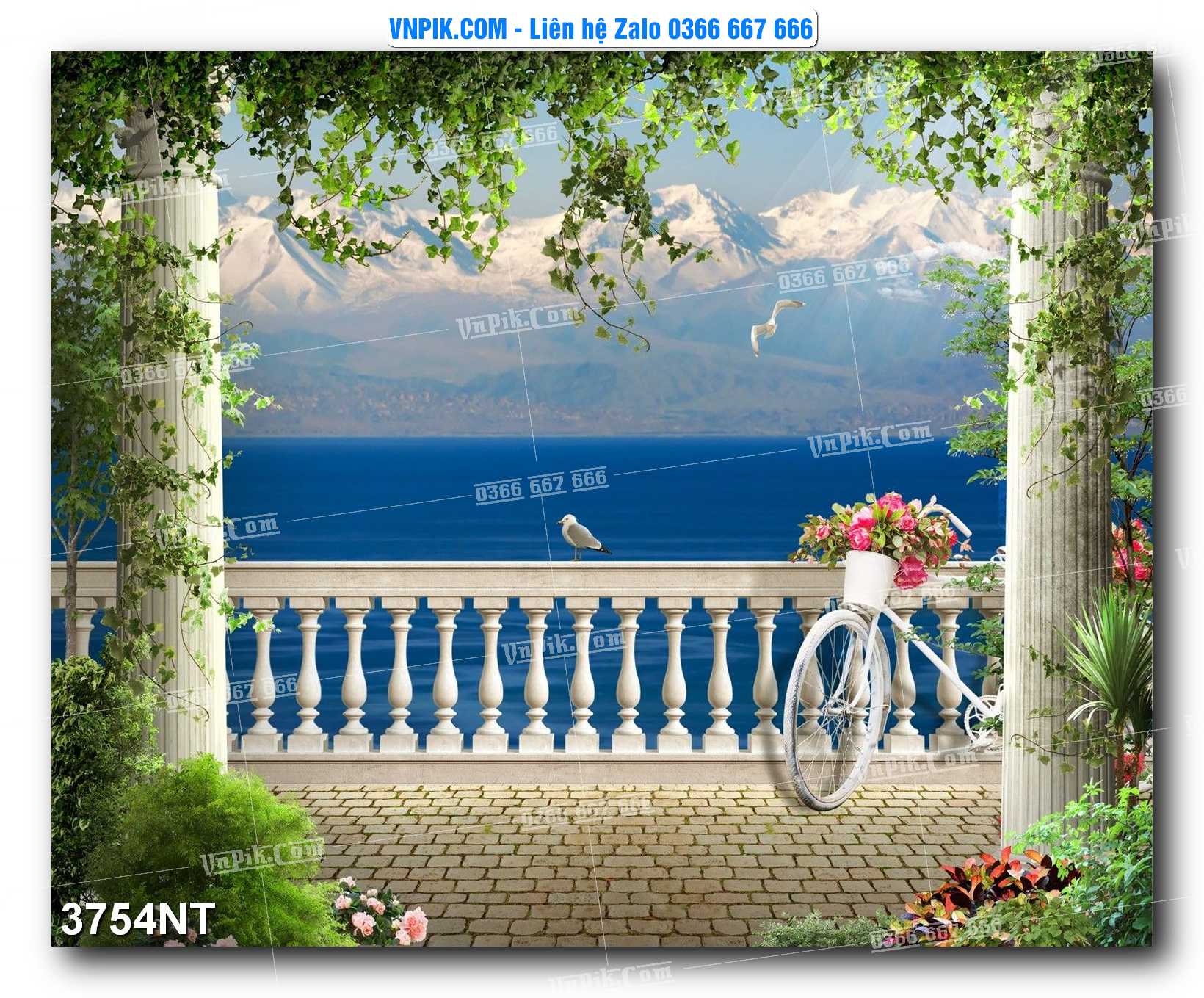 Tranh Trang Trí Phong Cảnh Nghệ Thuật Mã Số 3754NT
