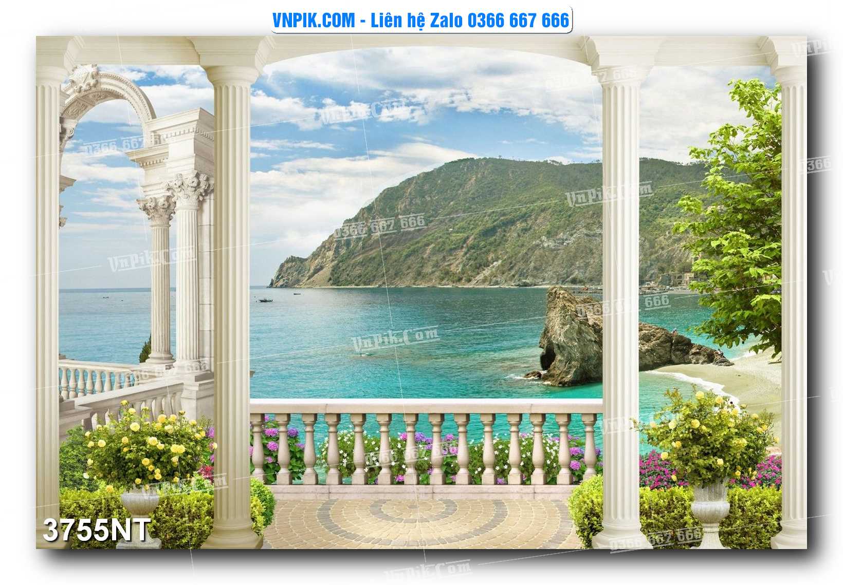 Tranh Trang Trí Phong Cảnh Nghệ Thuật Mã Số 3755NT