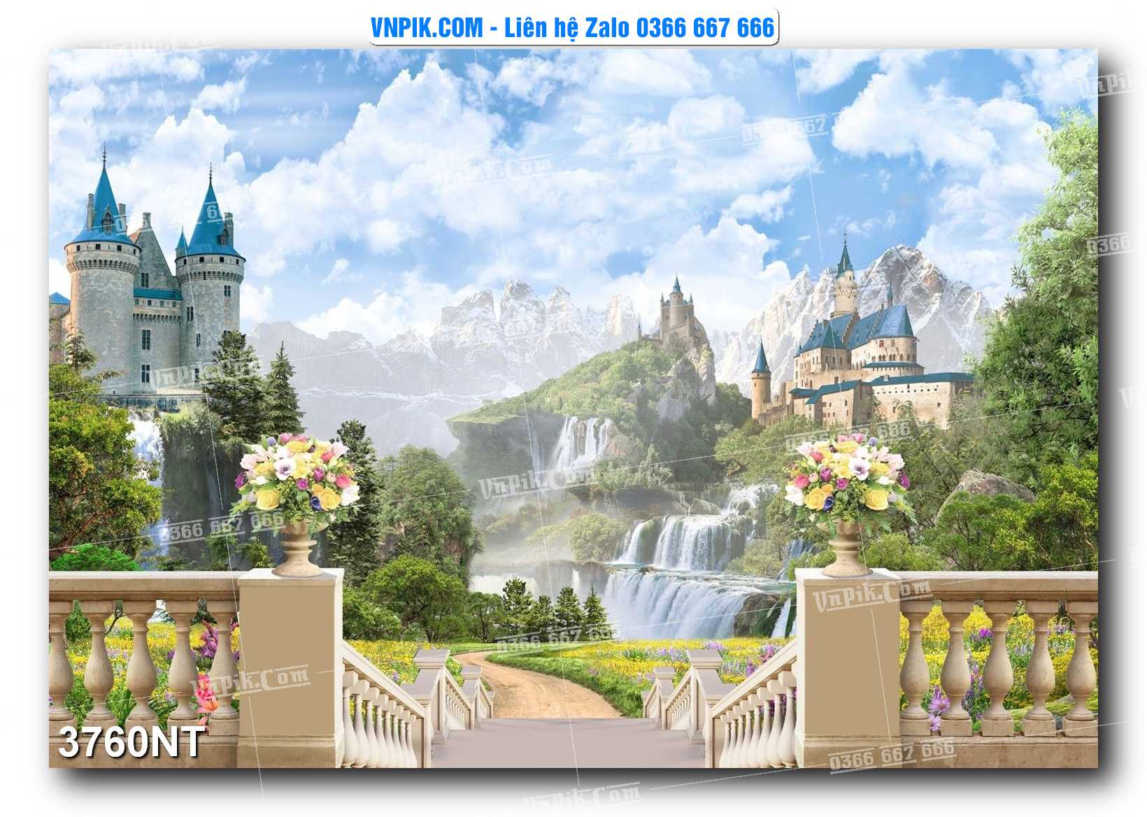 Tranh Trang Trí Phong Cảnh Nghệ Thuật Mã Số 3760NT