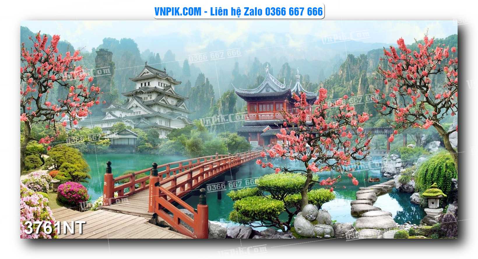 Tranh Trang Trí Phong Cảnh Nghệ Thuật Mã Số 3761NT