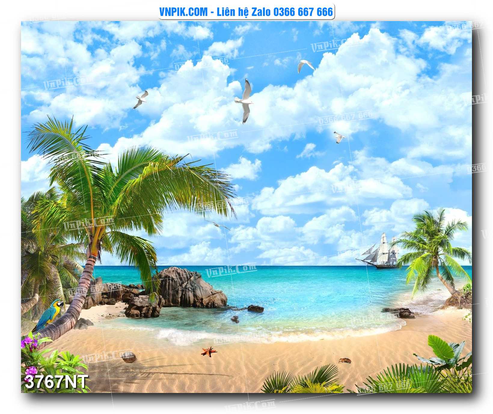 Tranh Trang Trí Phong Cảnh Nghệ Thuật Mã Số 3767NT