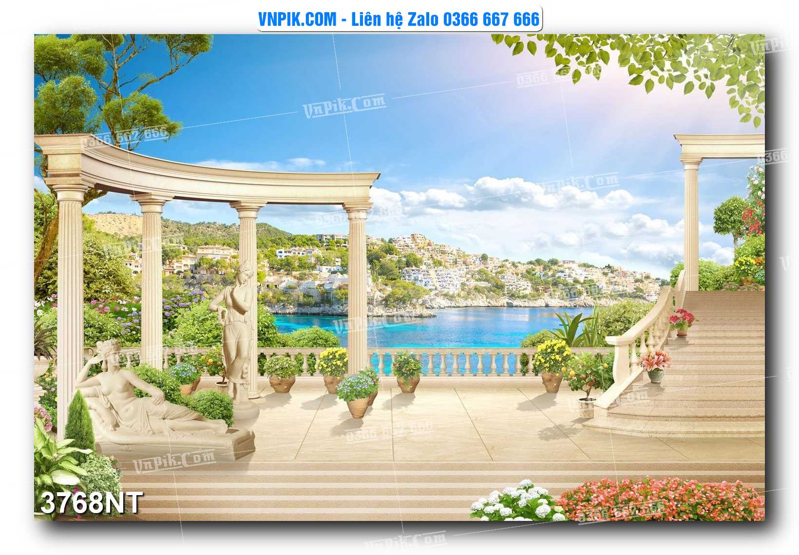 Tranh Trang Trí Phong Cảnh Nghệ Thuật Mã Số 3768NT