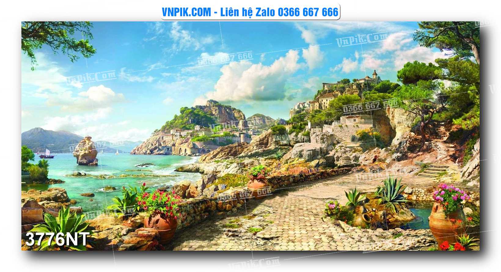 Tranh Trang Trí Phong Cảnh Nghệ Thuật Mã Số 3776NT