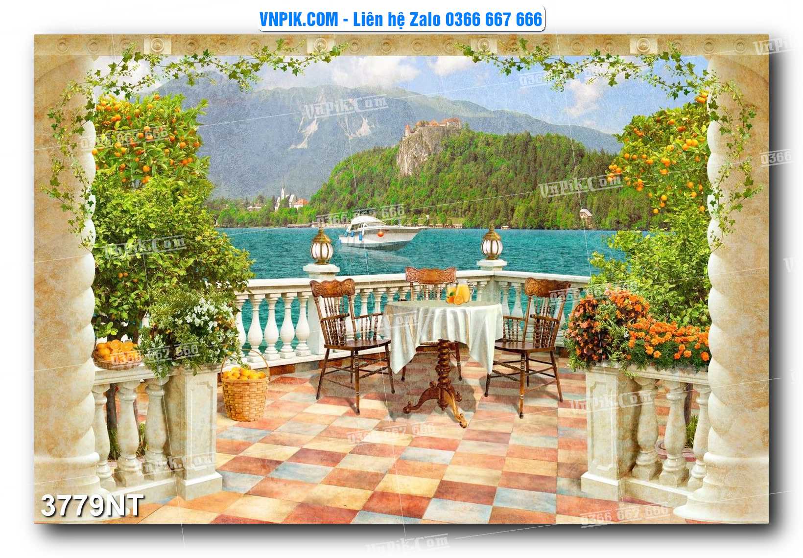 Tranh Trang Trí Phong Cảnh Nghệ Thuật Mã Số 3779NT