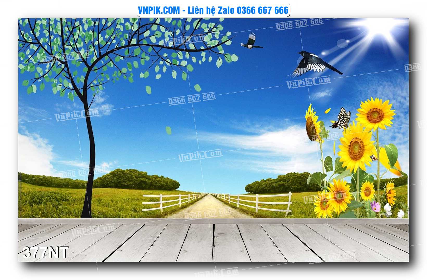 Tranh Trang Trí Phong Cảnh Nghệ Thuật Mã Số 377NT