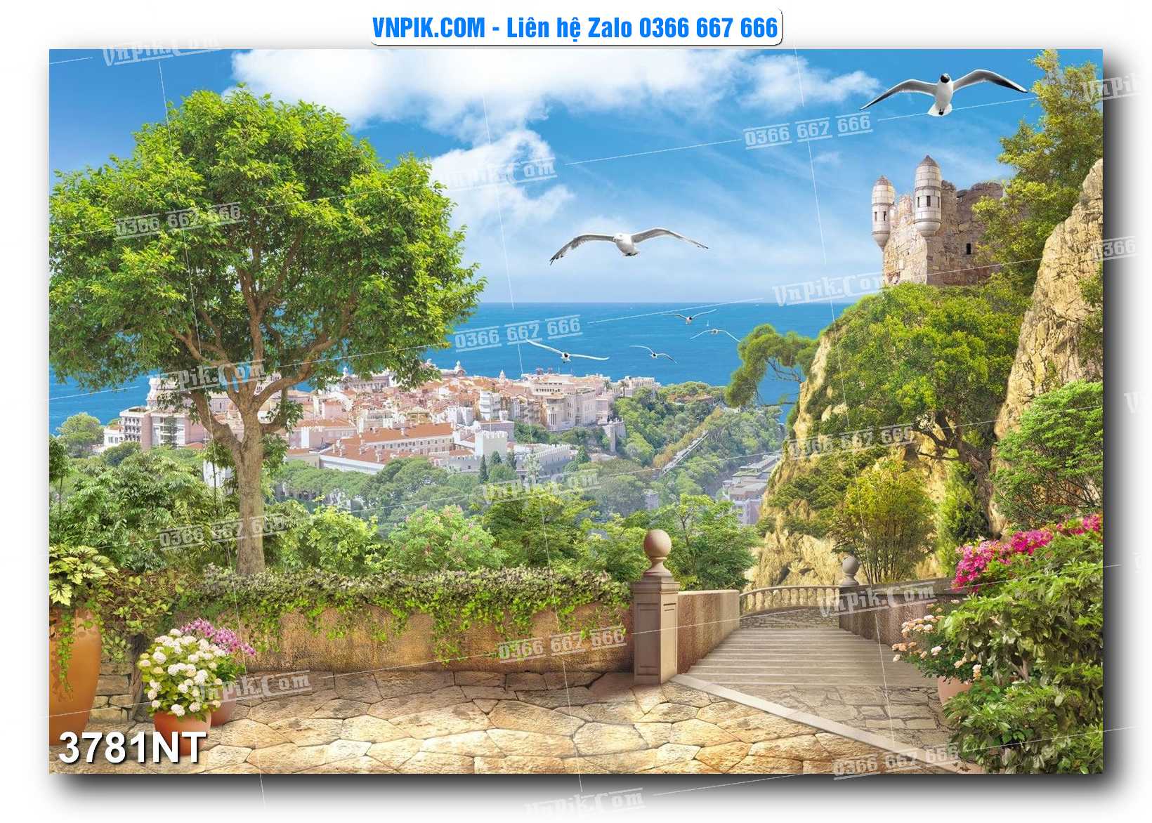 Tranh Trang Trí Phong Cảnh Nghệ Thuật Mã Số 3781NT