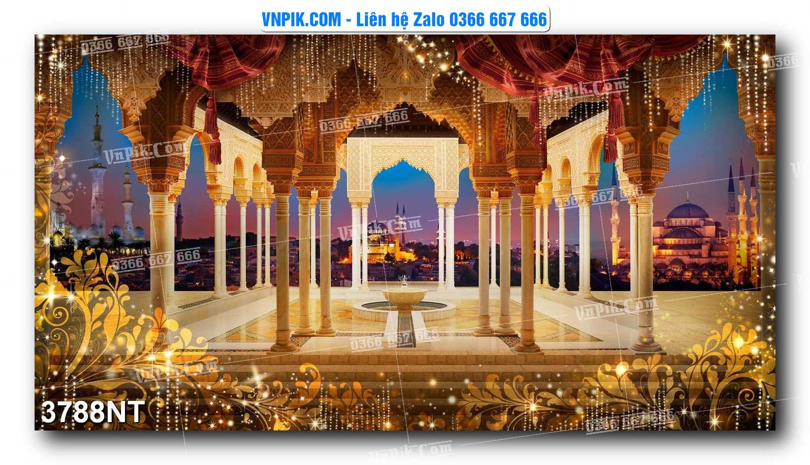 Tranh Trang Trí Phong Cảnh Nghệ Thuật Mã Số 3788NT