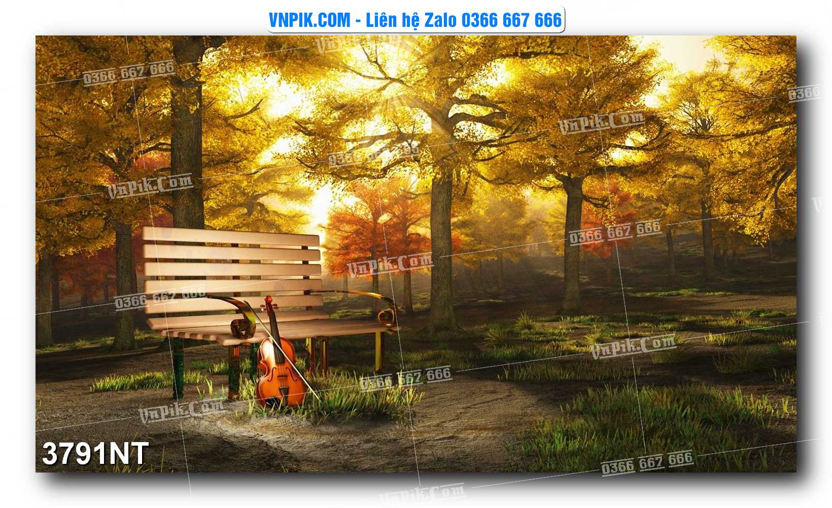 Tranh Trang Trí Phong Cảnh Nghệ Thuật Mã Số 3791NT
