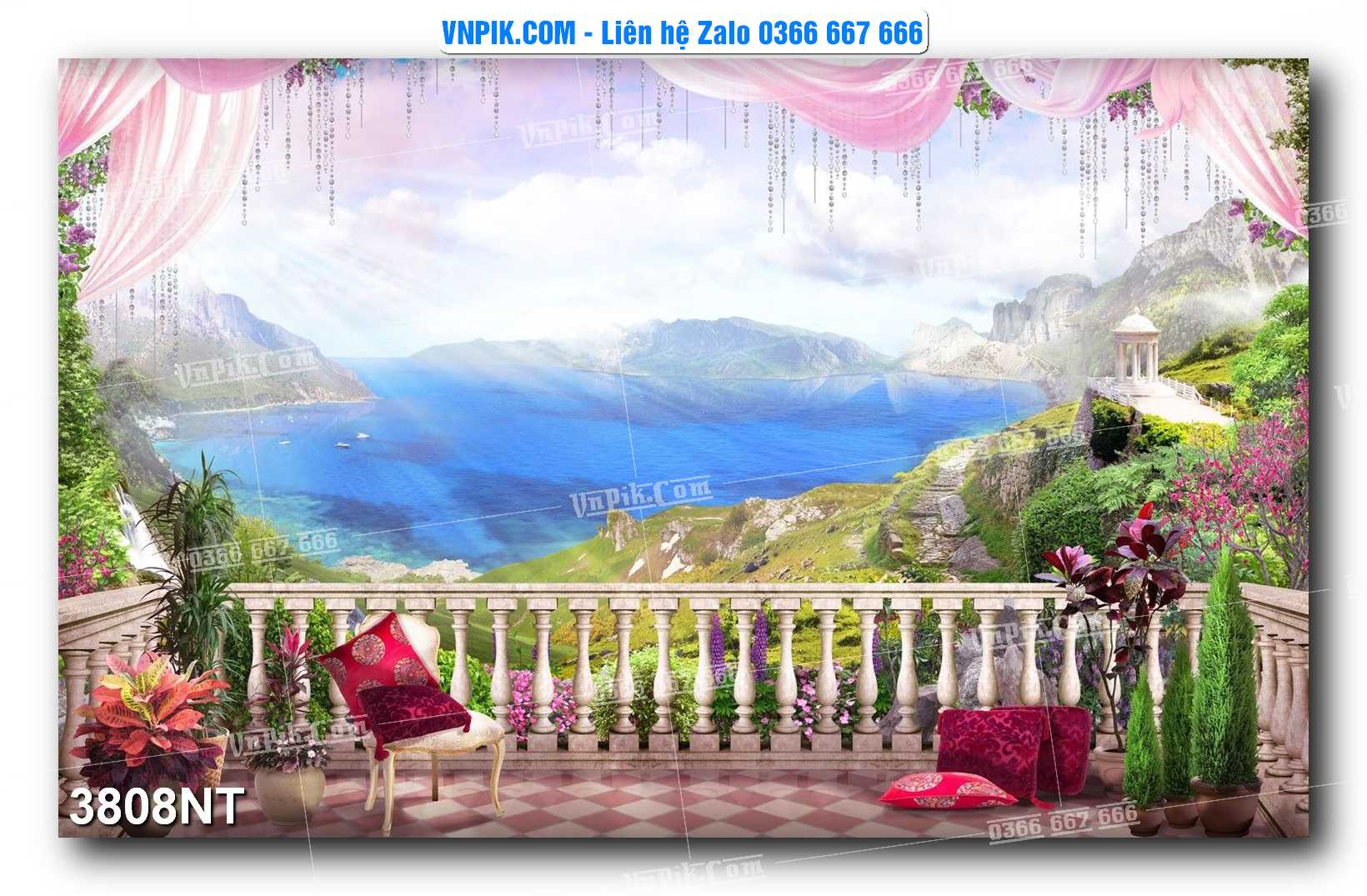 Tranh Trang Trí Phong Cảnh Nghệ Thuật Mã Số 3808NT
