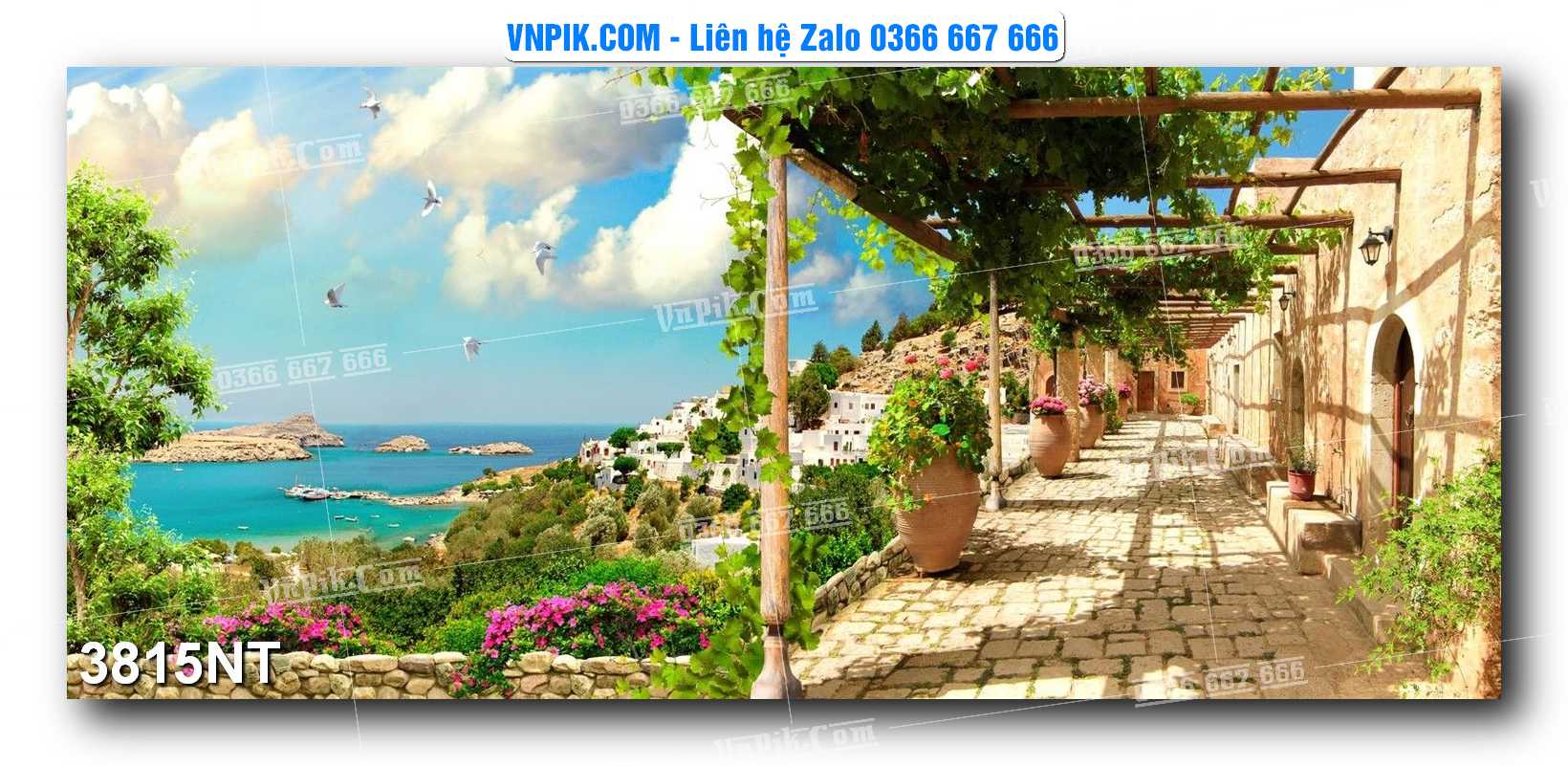 Tranh Trang Trí Phong Cảnh Nghệ Thuật Mã Số 3815NT