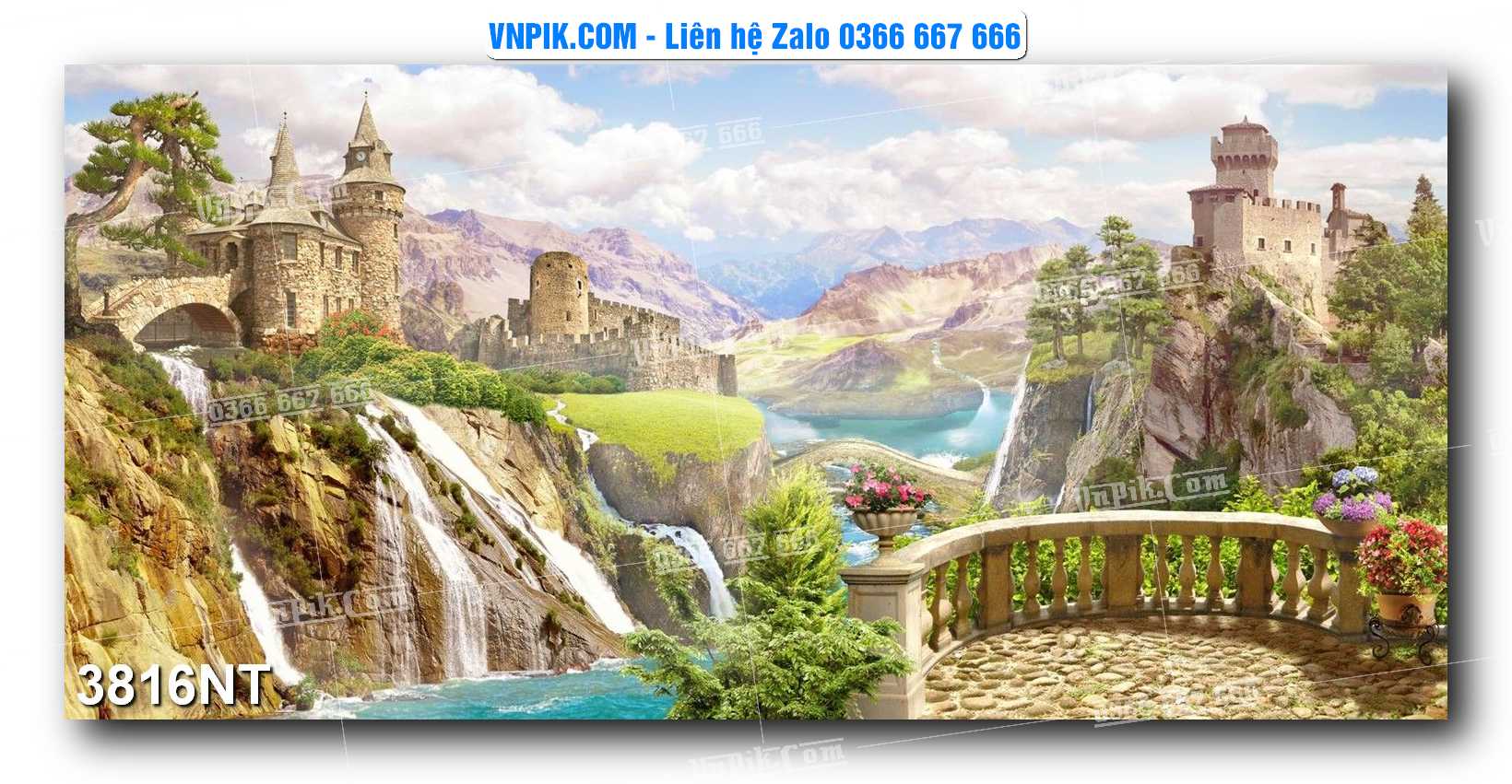 Tranh Trang Trí Phong Cảnh Nghệ Thuật Mã Số 3816NT