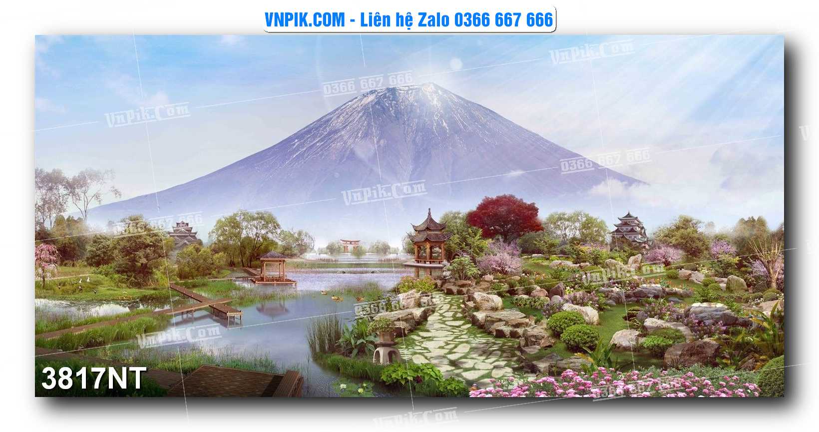 Tranh Trang Trí Phong Cảnh Nghệ Thuật Mã Số 3817NT