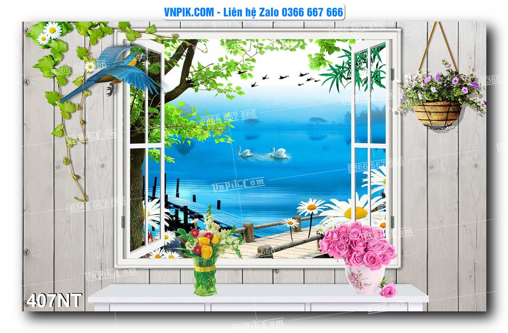 Tranh Trang Trí Phong Cảnh Nghệ Thuật Mã Số 407NT