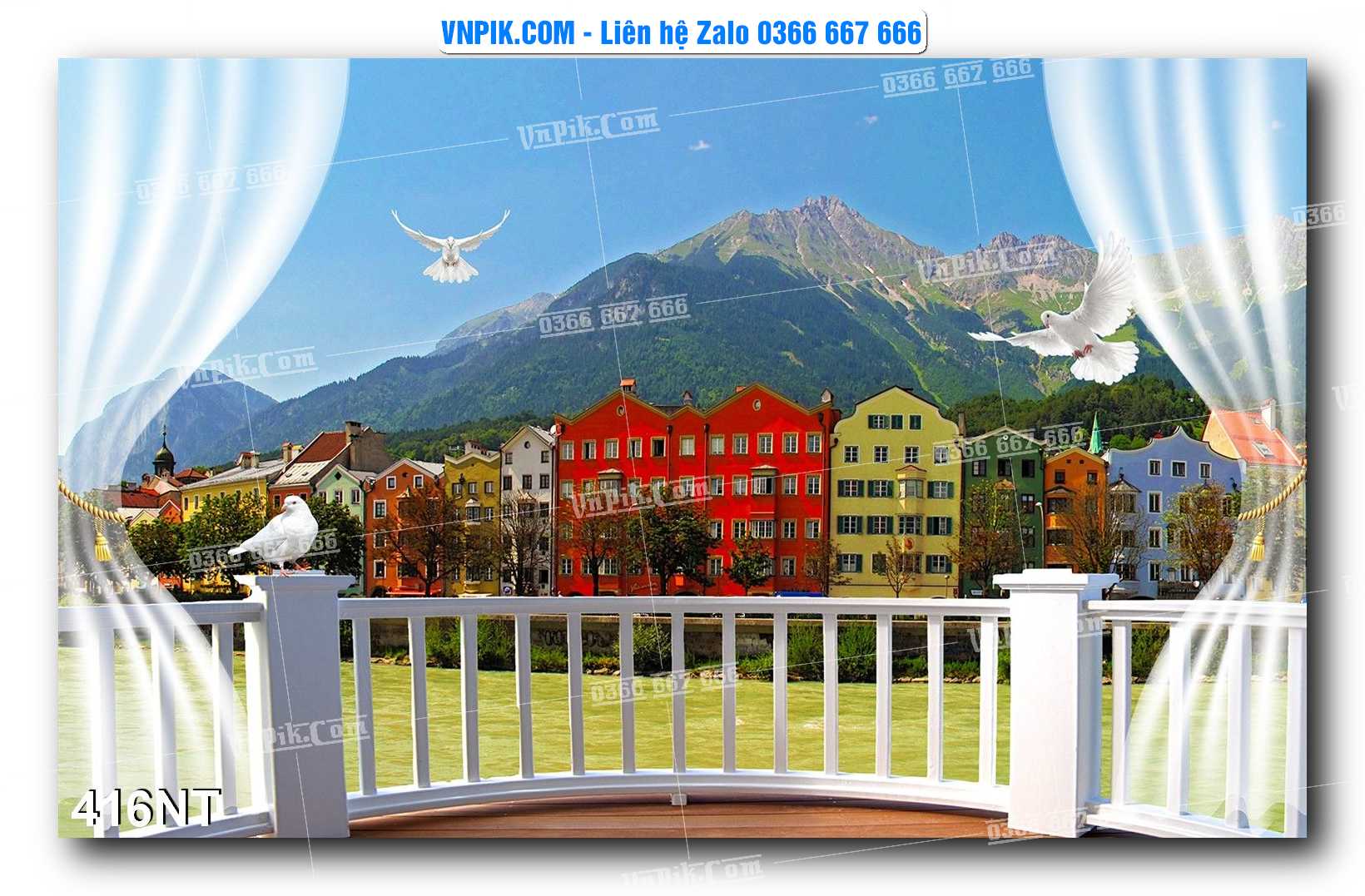 Tranh Trang Trí Phong Cảnh Nghệ Thuật Mã Số 416NT