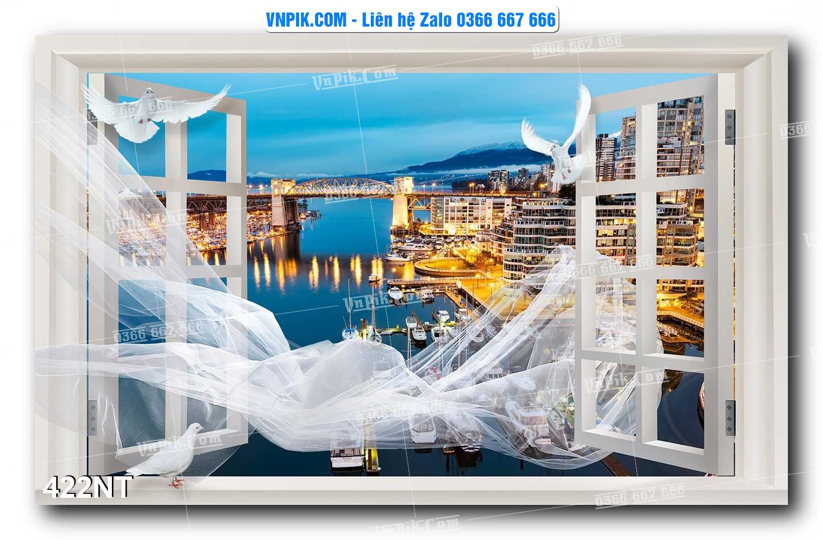 Tranh Trang Trí Phong Cảnh Nghệ Thuật Mã Số 422NT