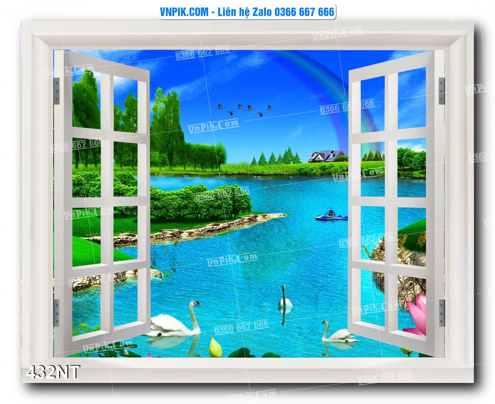 Tranh Trang Trí Phong Cảnh Nghệ Thuật Mã Số 432NT