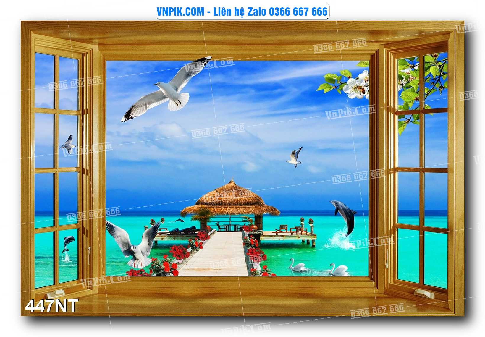 Tranh Trang Trí Phong Cảnh Nghệ Thuật Mã Số 447NT