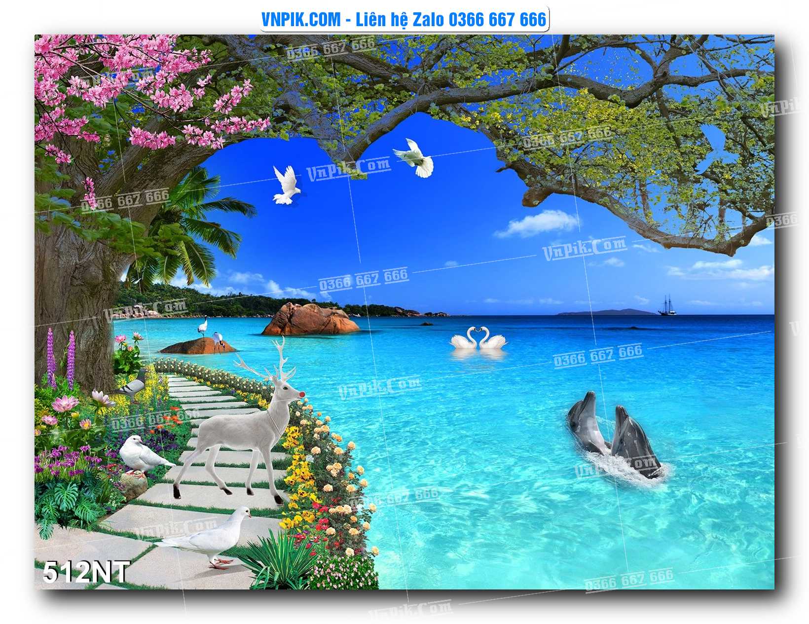 Tranh Trang Trí Phong Cảnh Nghệ Thuật Mã Số 512NT
