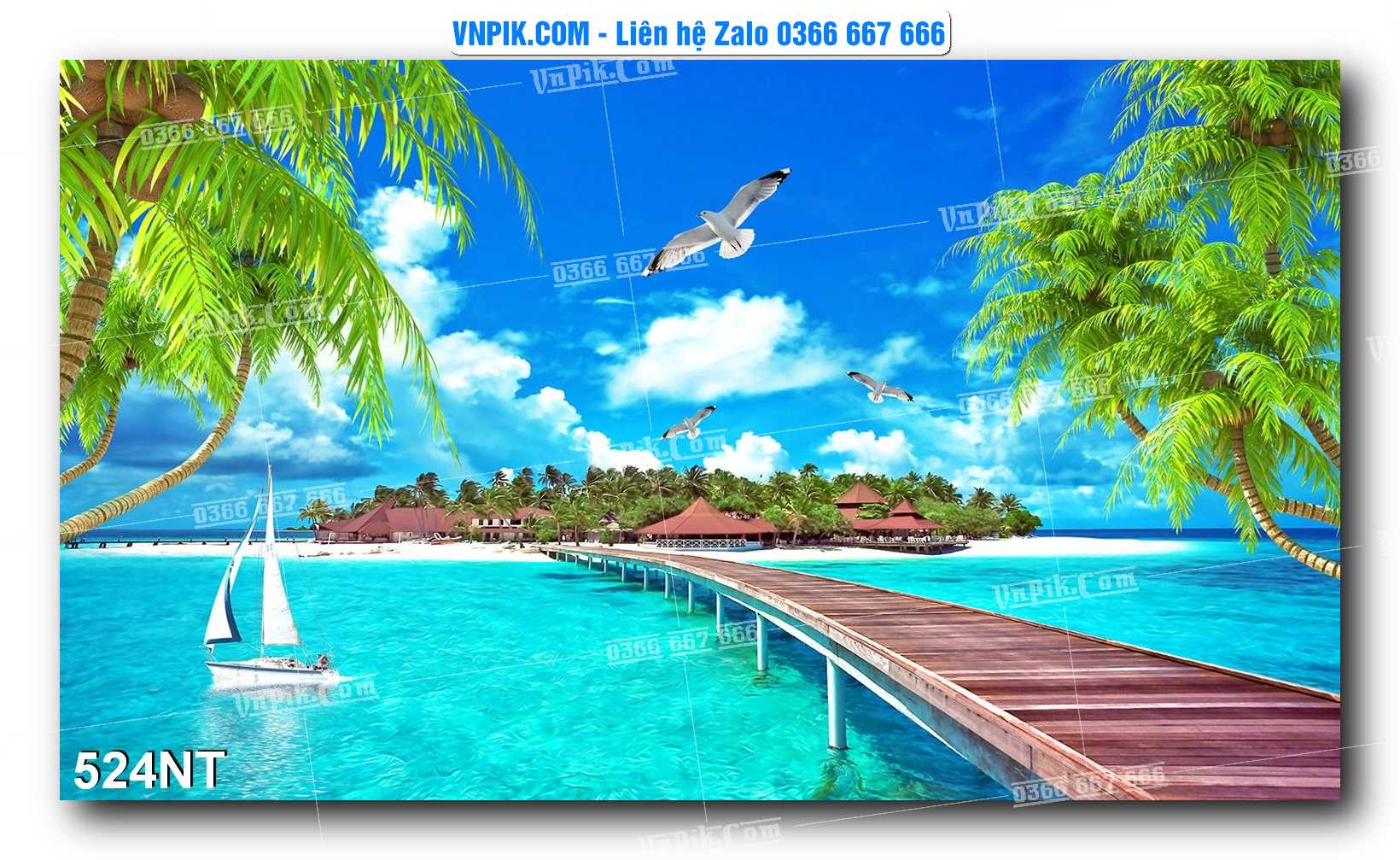 Tranh Trang Trí Phong Cảnh Nghệ Thuật Mã Số 524NT