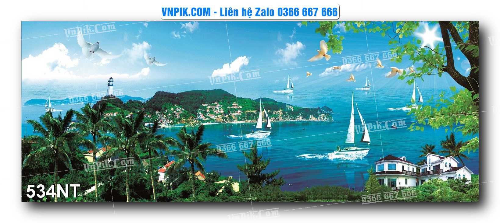 Tranh Trang Trí Phong Cảnh Nghệ Thuật Mã Số 534NT