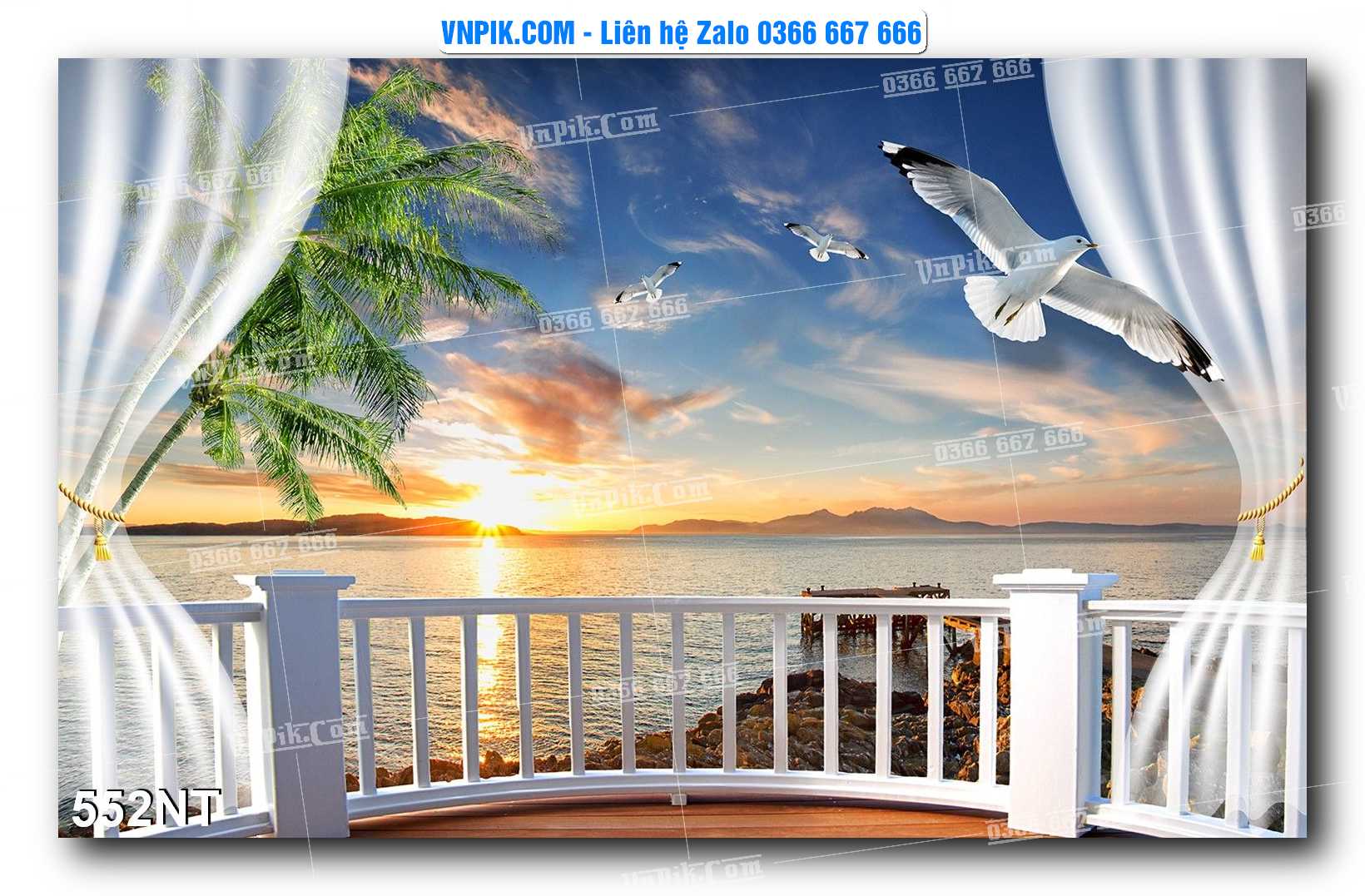 Tranh Trang Trí Phong Cảnh Nghệ Thuật Mã Số 552NT