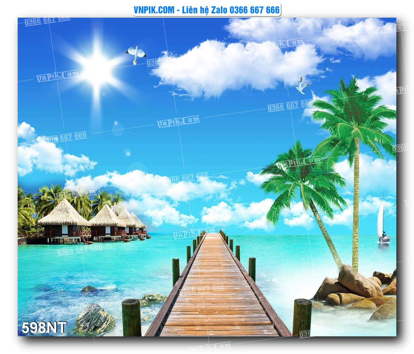 Tranh Trang Trí Phong Cảnh Nghệ Thuật Mã Số 598NT