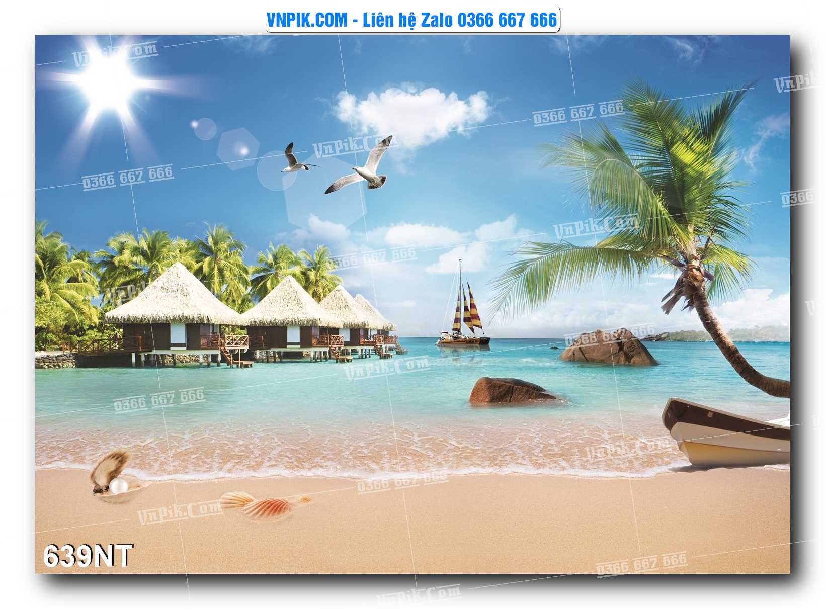 Tranh Trang Trí Phong Cảnh Nghệ Thuật Mã Số 639NT