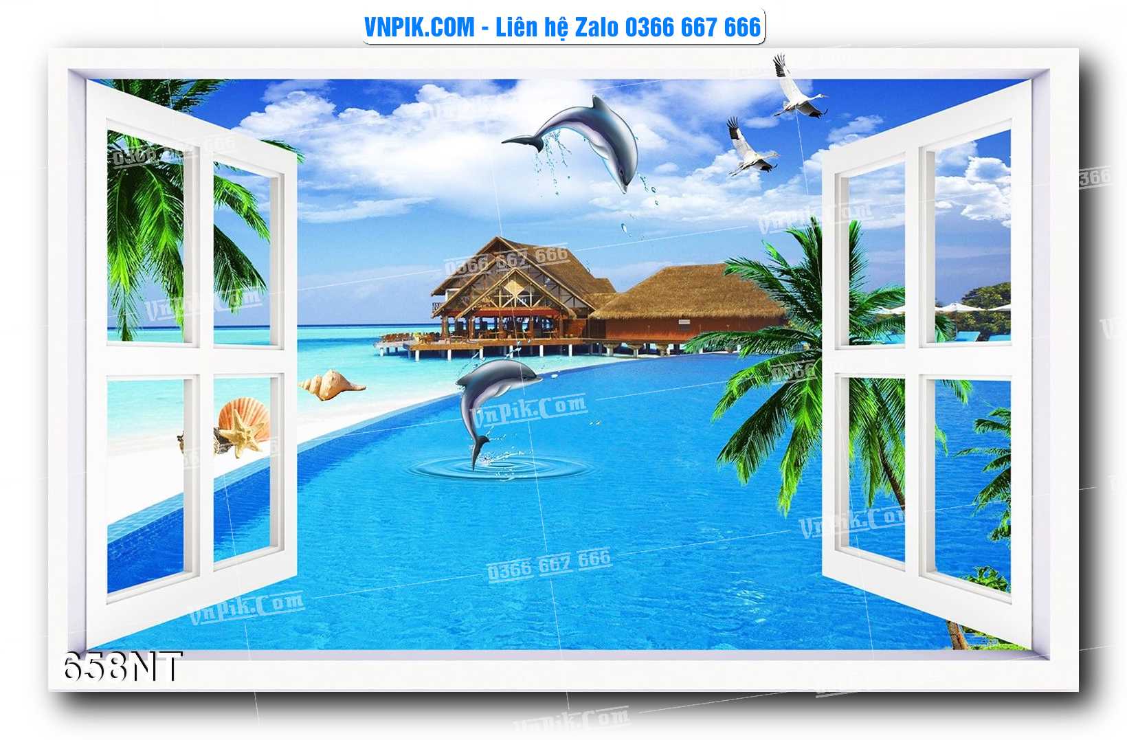 Tranh Trang Trí Phong Cảnh Nghệ Thuật Mã Số 658NT