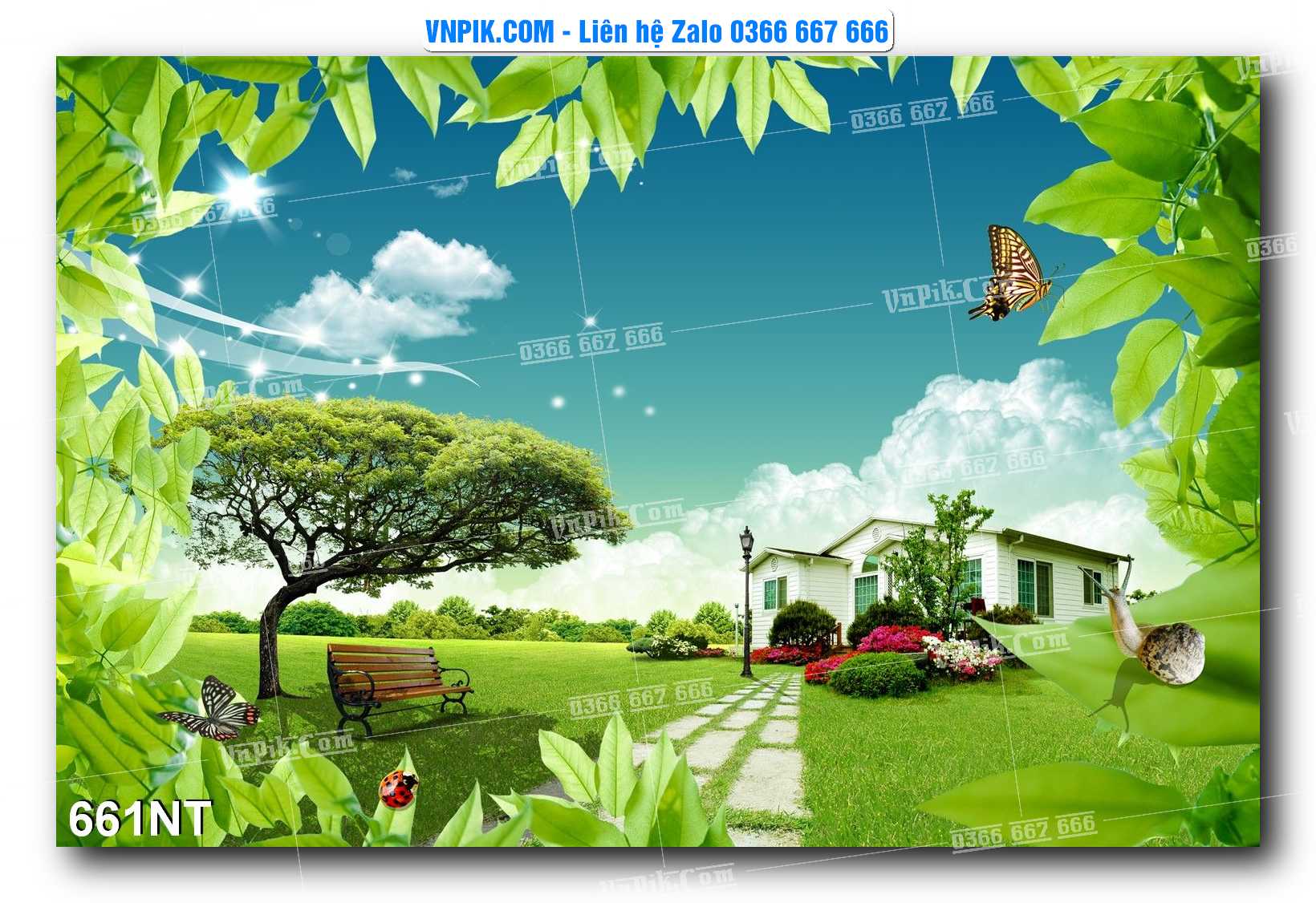 Tranh Trang Trí Phong Cảnh Nghệ Thuật Mã Số 661NT