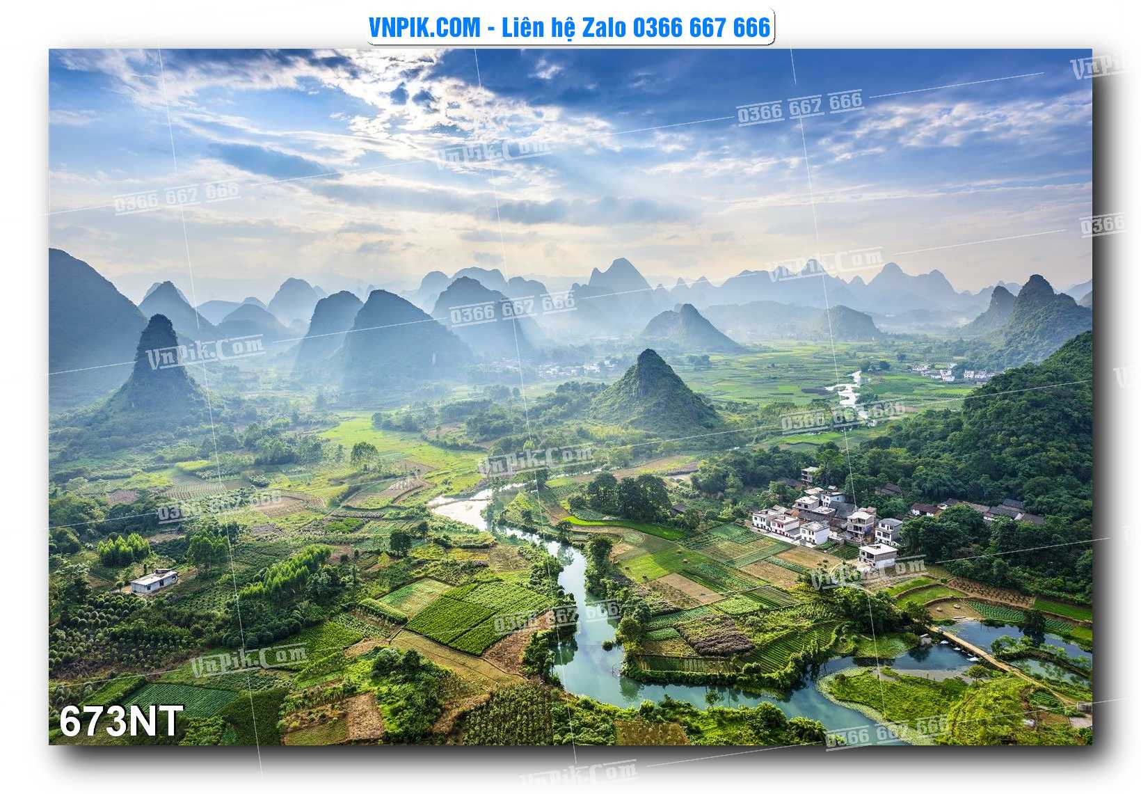 Tranh Trang Trí Phong Cảnh Nghệ Thuật Mã Số 673NT