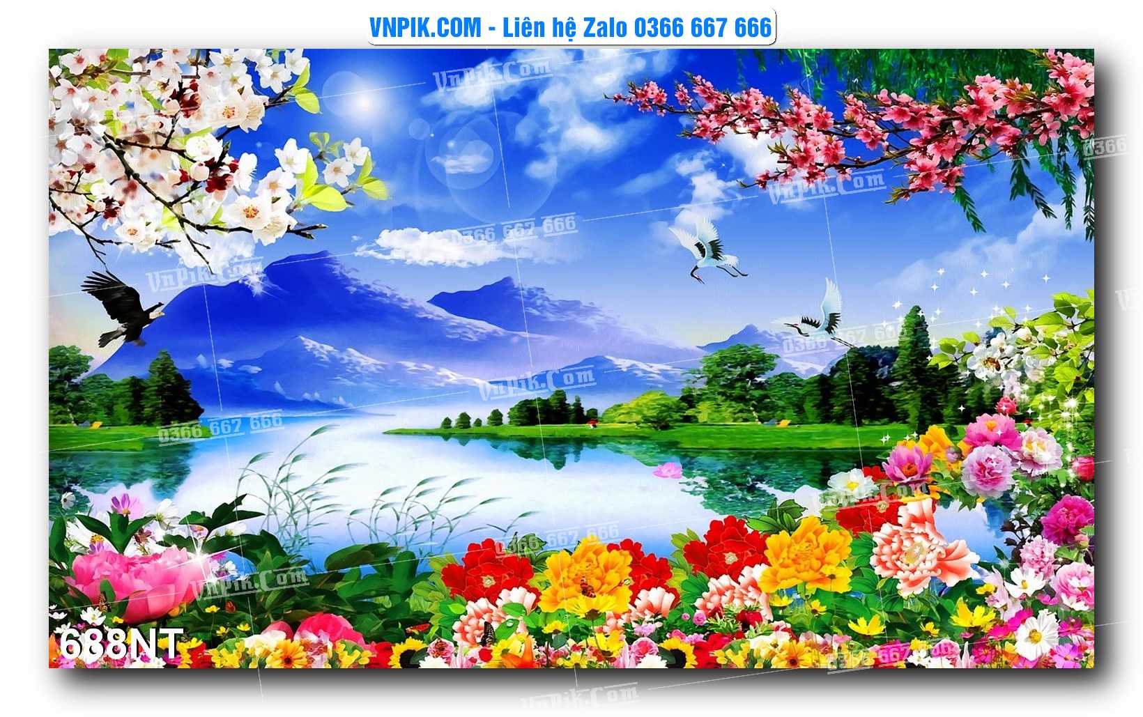 Tranh Trang Trí Phong Cảnh Nghệ Thuật Mã Số 688NT