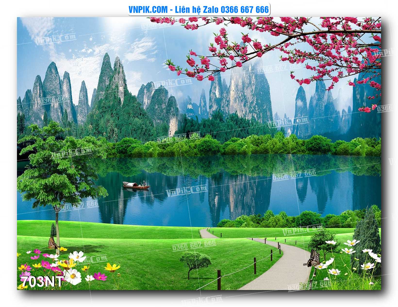 Tranh Trang Trí Phong Cảnh Nghệ Thuật Mã Số 703NT