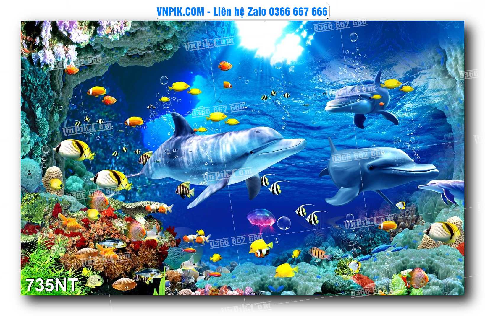 Tranh Trang Trí Phong Cảnh Nghệ Thuật Mã Số 735NT