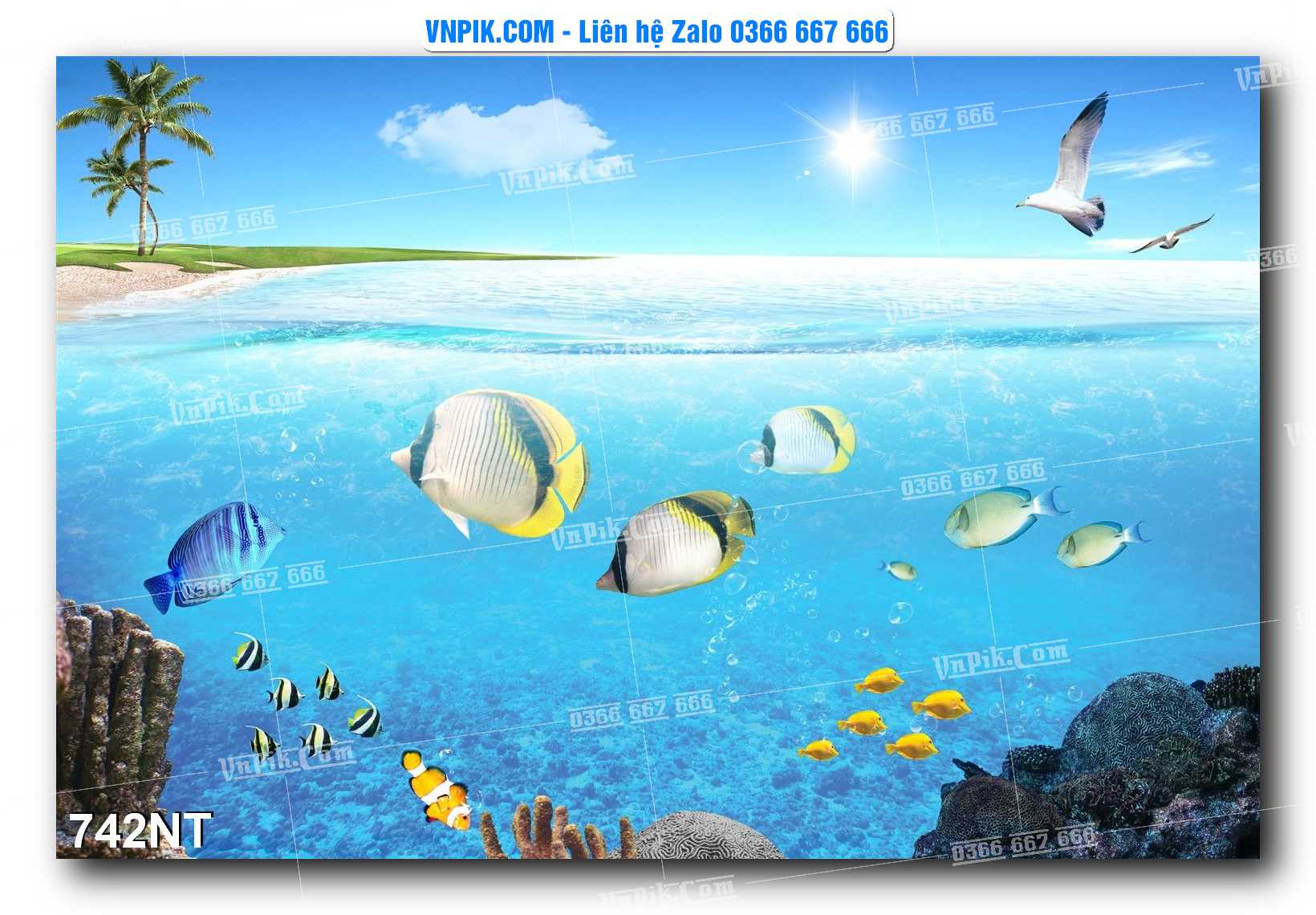 Tranh Trang Trí Phong Cảnh Nghệ Thuật Mã Số 742NT