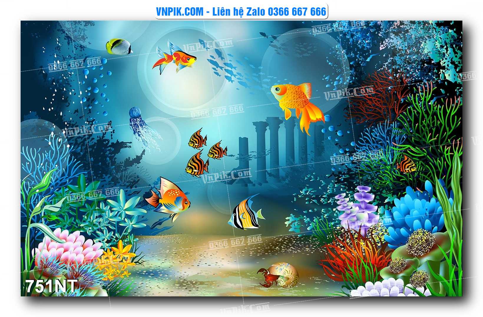 Tranh Trang Trí Phong Cảnh Nghệ Thuật Mã Số 751NT
