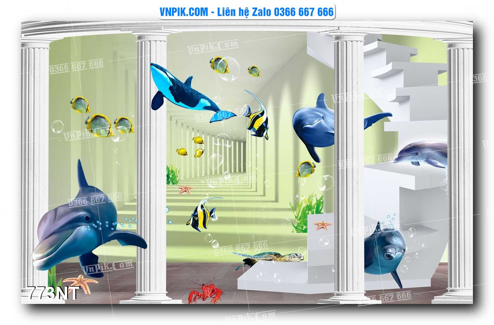 Tranh Trang Trí Phong Cảnh Nghệ Thuật Mã Số 773NT