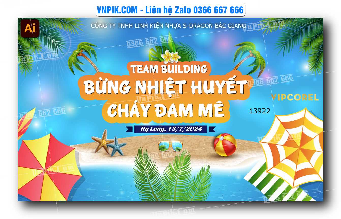 Vector Team Building S-Dragon Hạ Long file Illustrator
