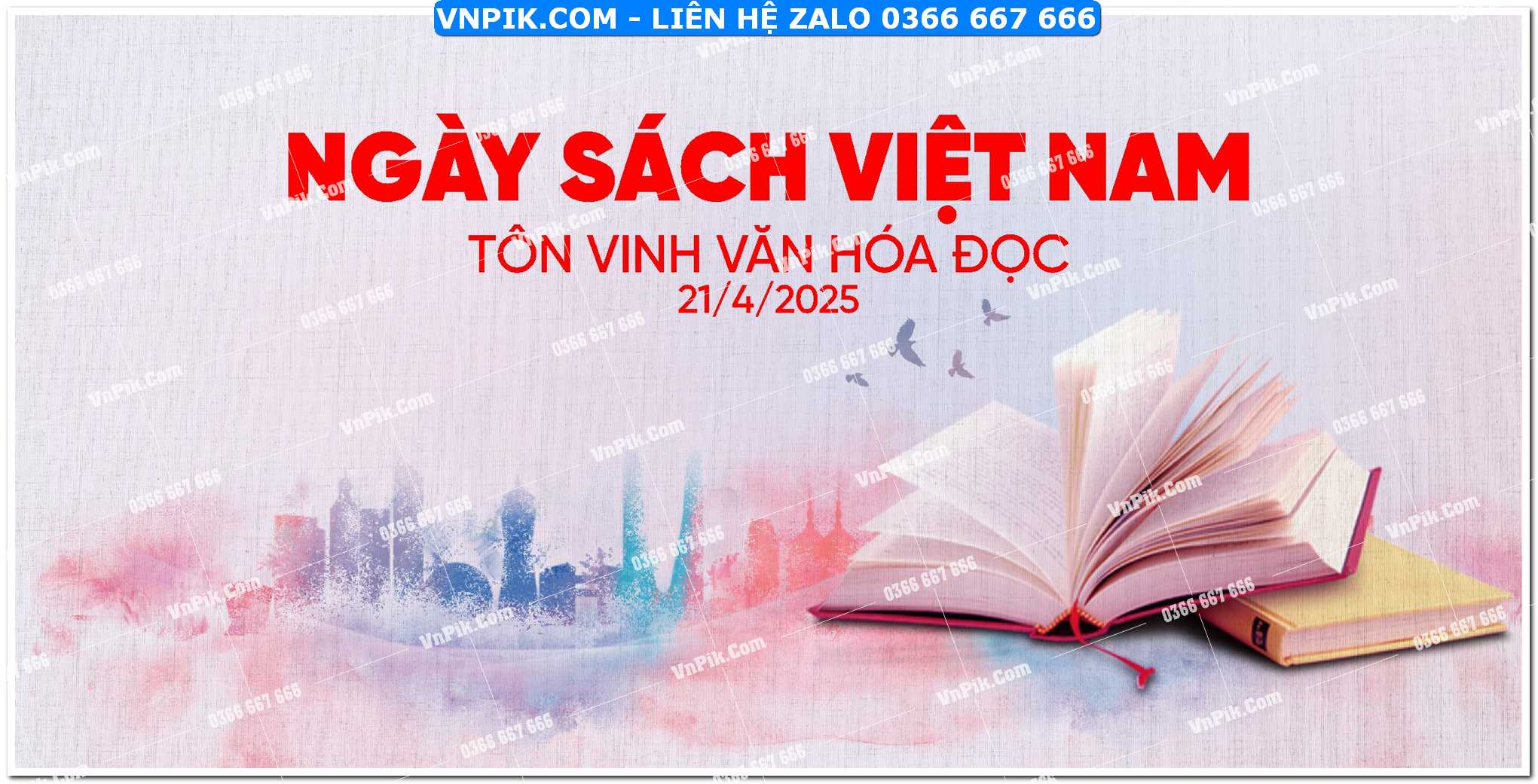 Phông Nền Ngày Hội Đọc Sách File Vector Corel X7 Đẹp Mẫu 19