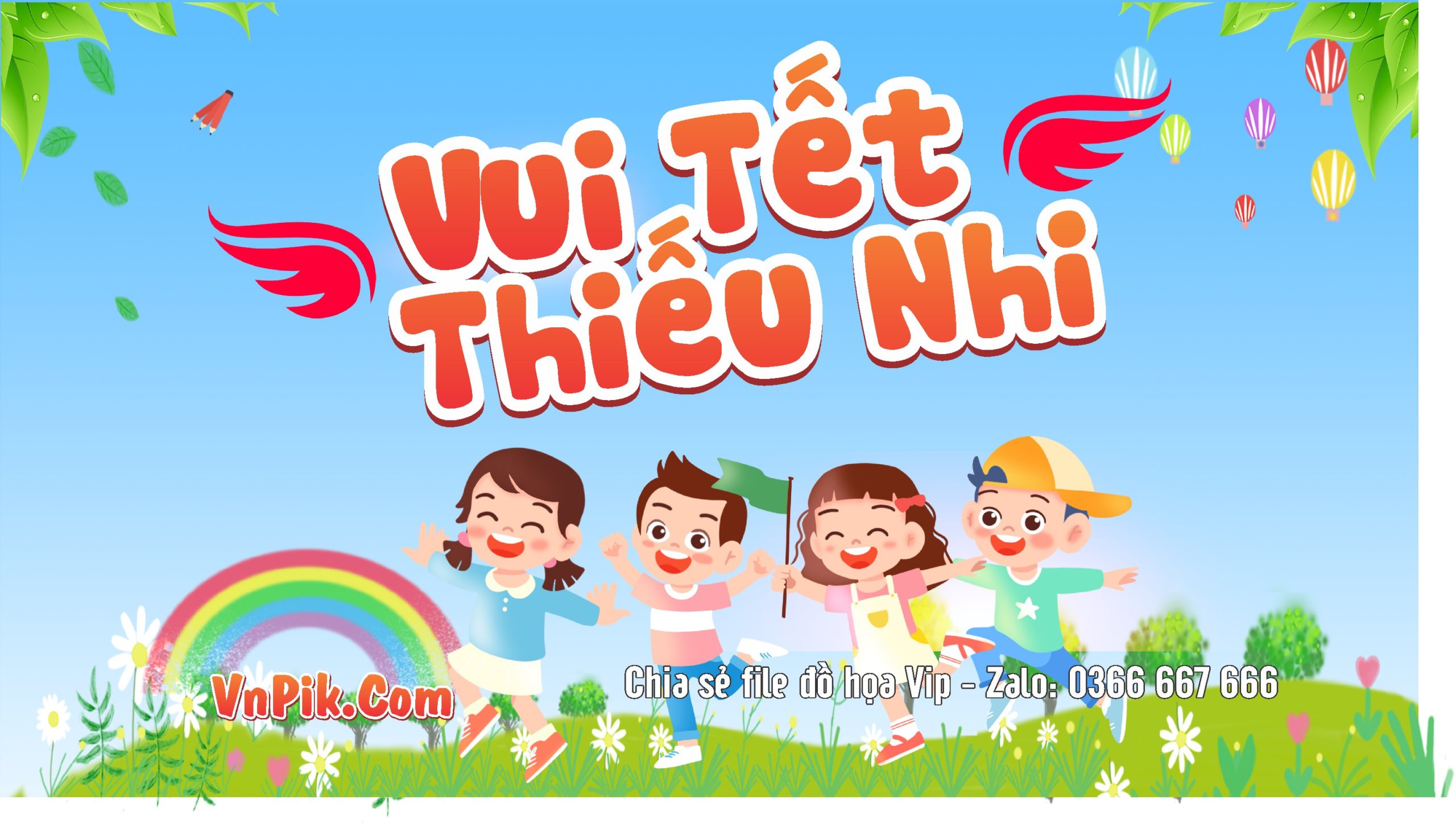 Phông nền sân khấu ngày quốc tế thiếu nhi 1 tháng 6 file vector 31
