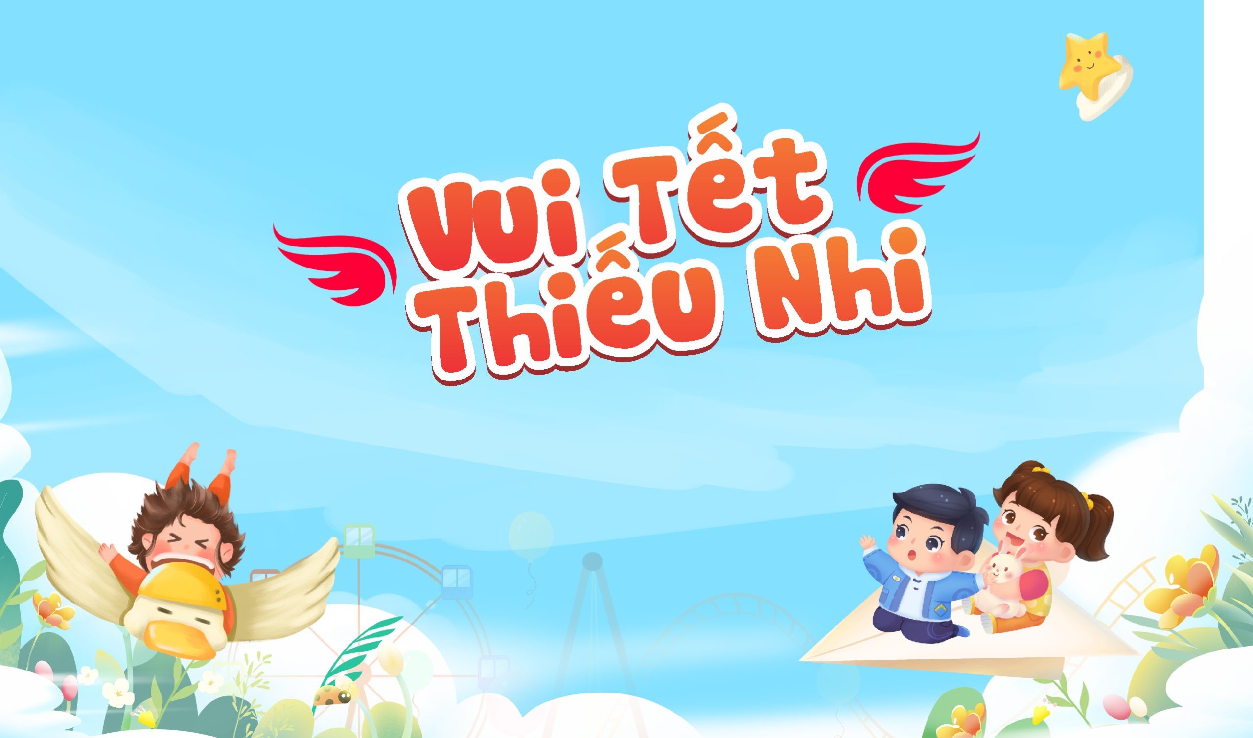Phông nền vui tết thiếu nhi ngày 1 tháng 6 file vector  4888797