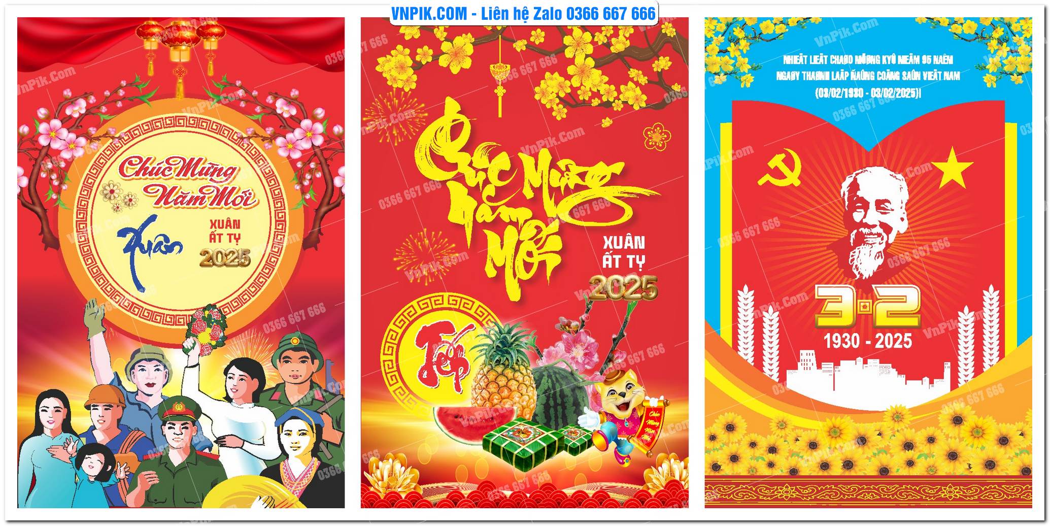 Mẫu Maket Pano Tuyên Truyền Đại Hội Đảng File Vector 24