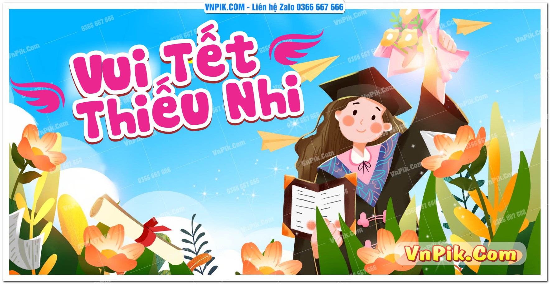 Phông Nền Lễ Tổng Kết Năm Học Trường Mầm Non File PSD 50