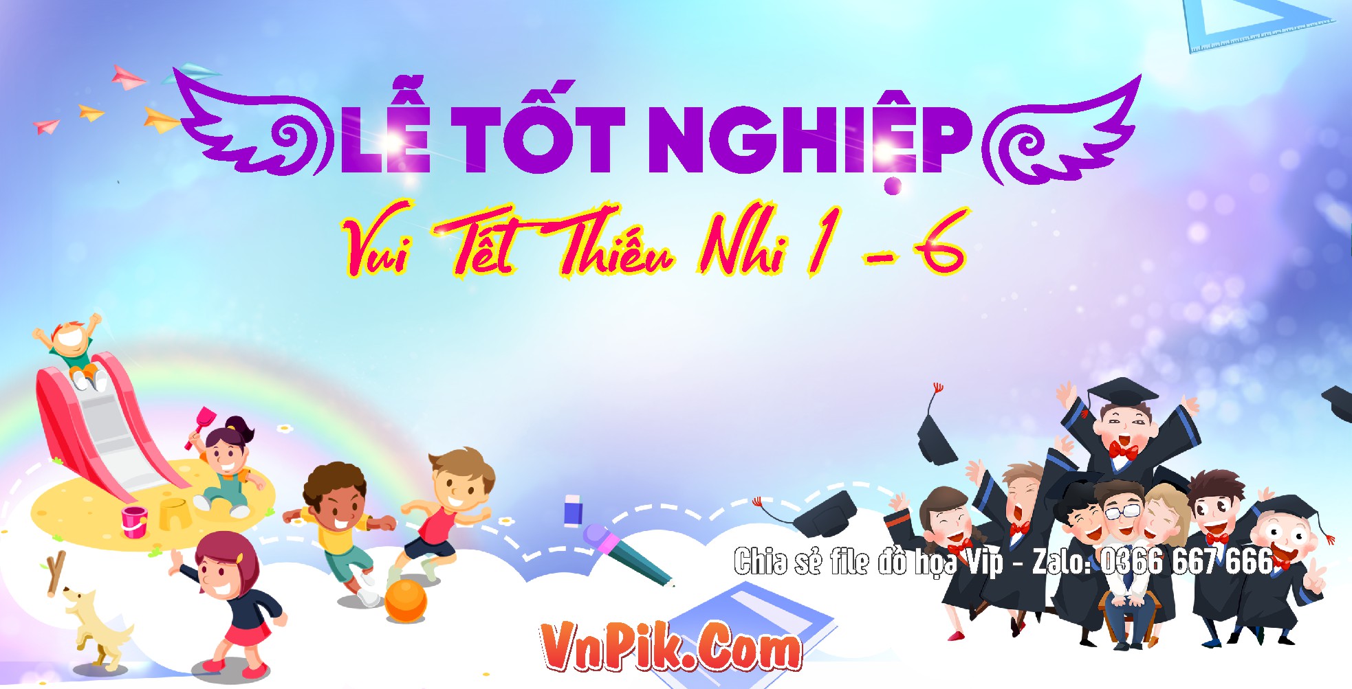 Phông Nền Lễ Tổng Kết Năm Học Trường Mầm Non Vector 40