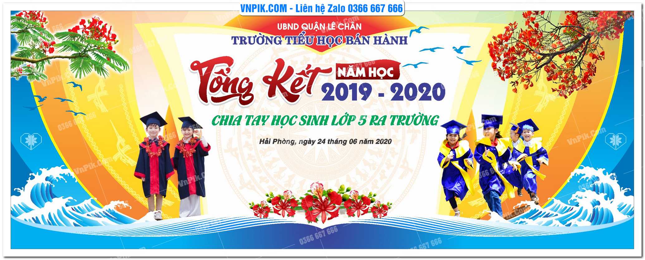 Phông Nền Tổng Kết Năm Học 13