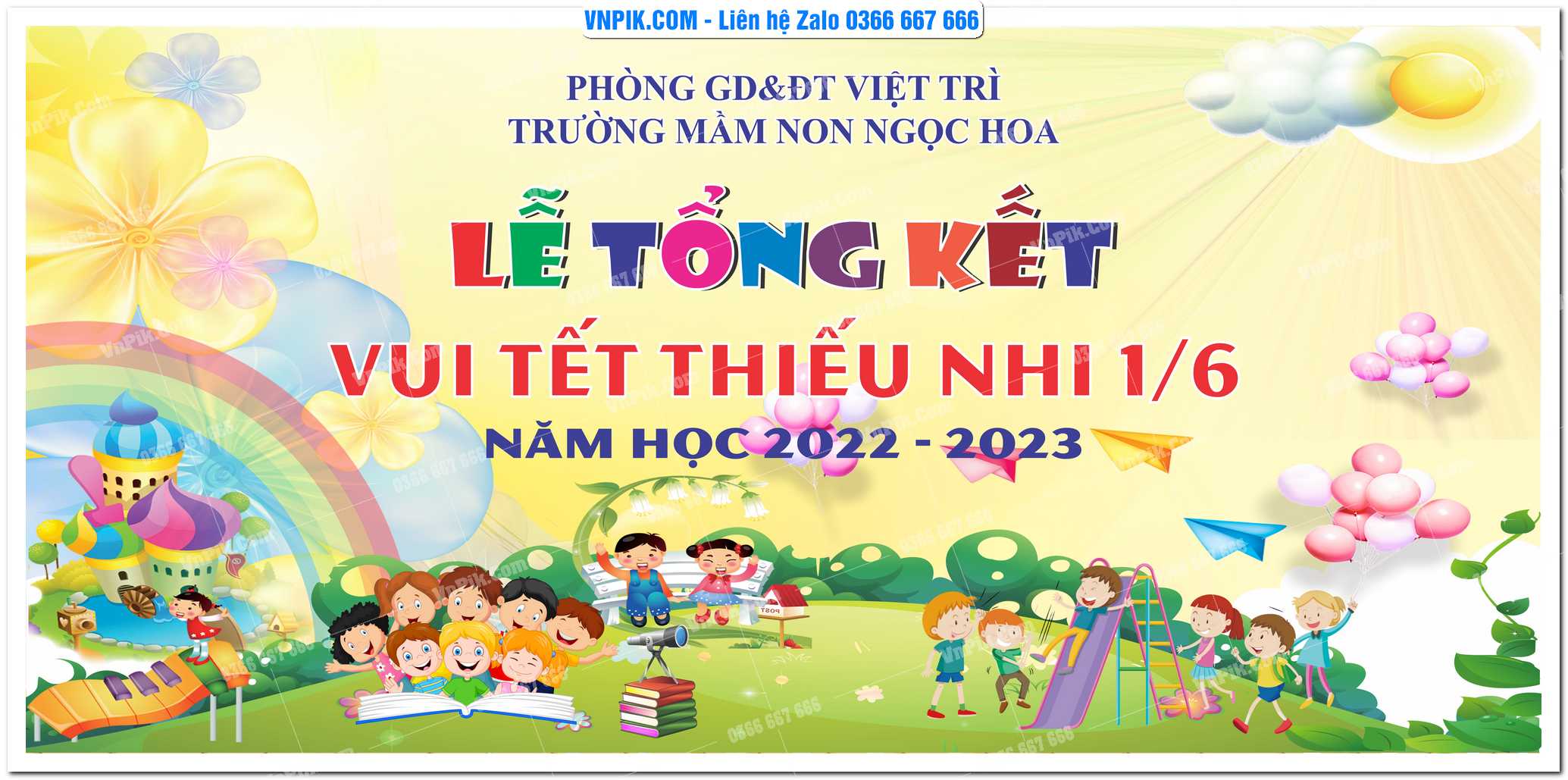 Phông Nền Tổng Kết Năm Học 18
