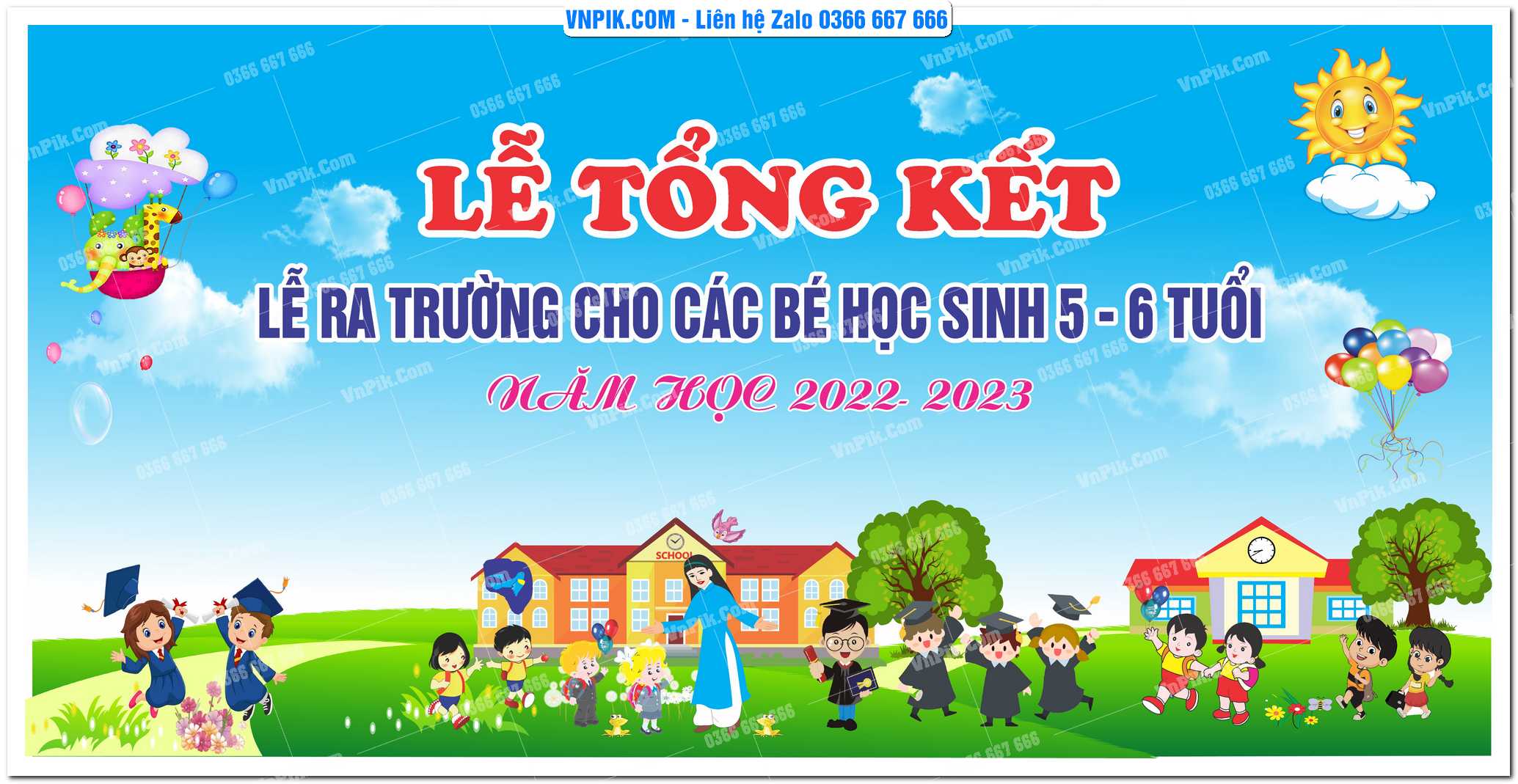 Phông Nền Tổng Kết Năm Học 19