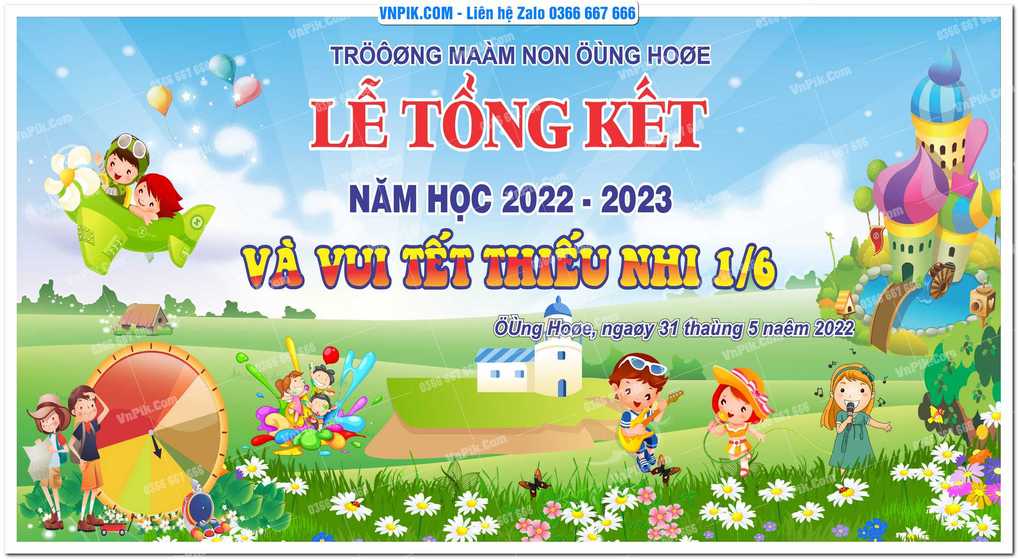 Phông Nền Tổng Kết Năm Học 20