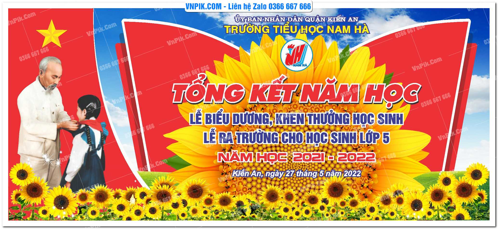 Phông Nền Tổng Kết Năm Học 23