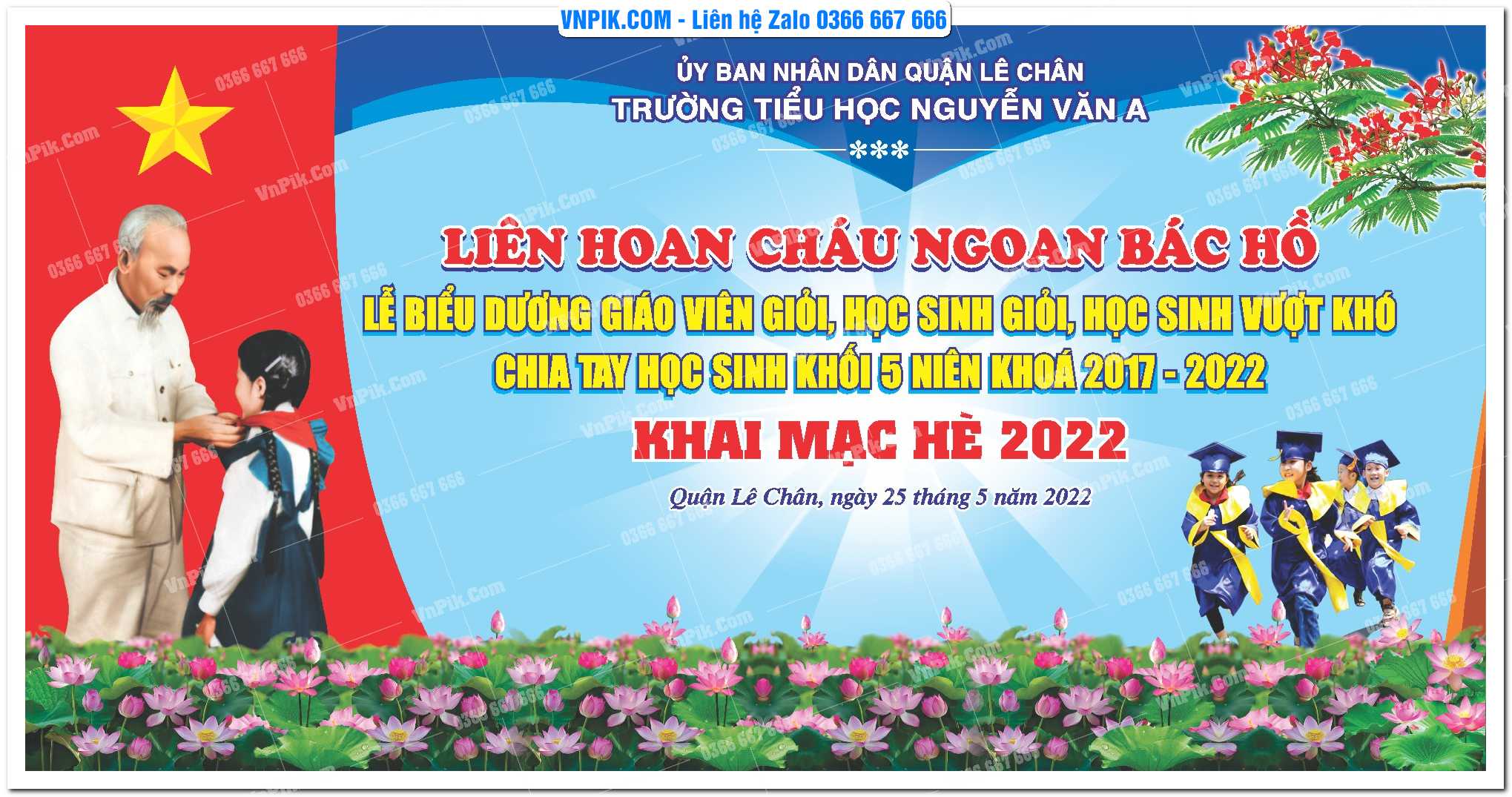Phông Nền Tổng Kết Năm Học 03
